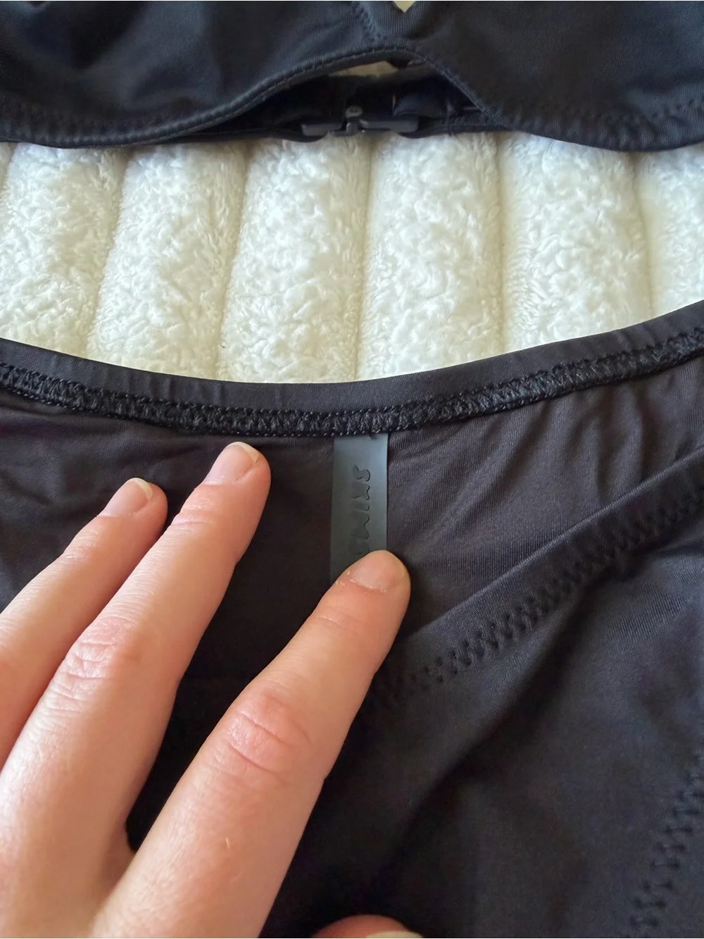 NWOT SKIMS Black Two-Piece Bikini Set